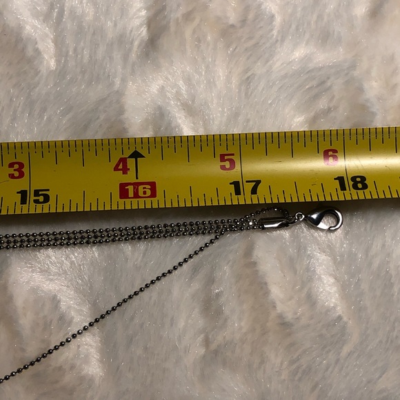 Silvertone Ball & Multi Chain Statement Necklace - Picture 5 of 7